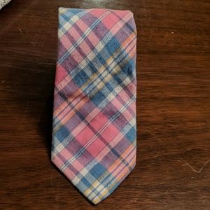 Austin Manor pink pastel Plaid tie